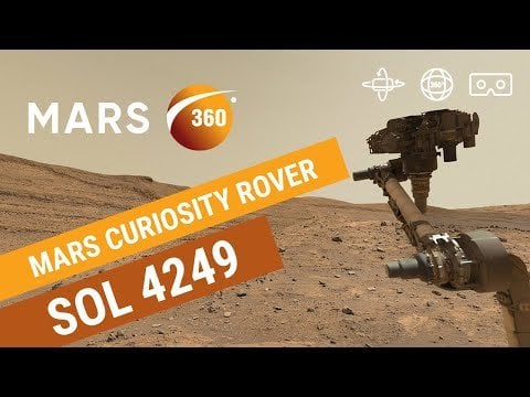 Mars 360: Mars Curiosity Rover der NASA – Sol 4249 (360-Video 8K)