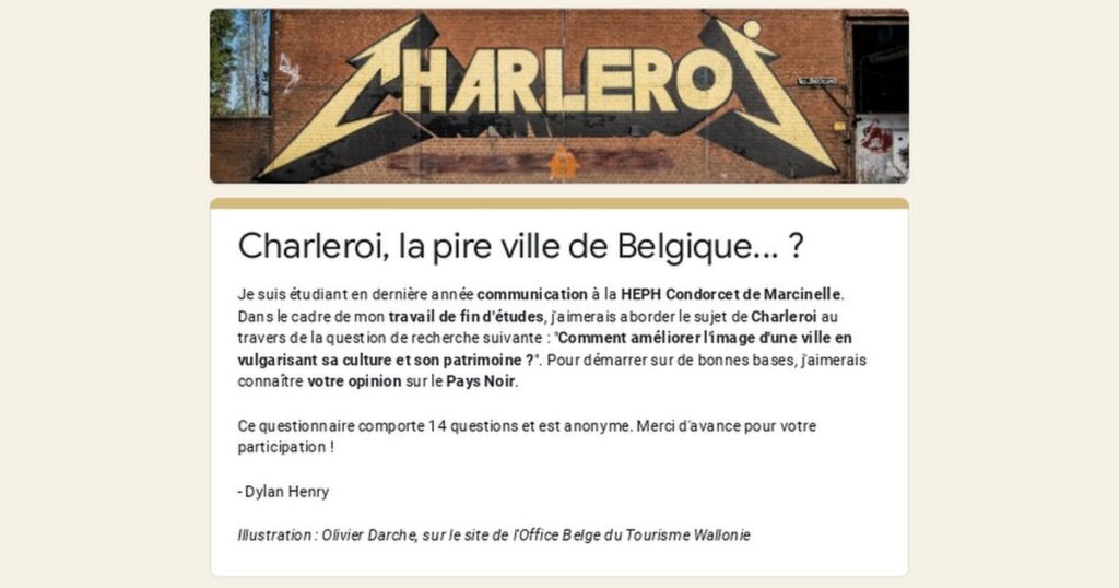 [FRENCH] Fragebogen zu Charleroi