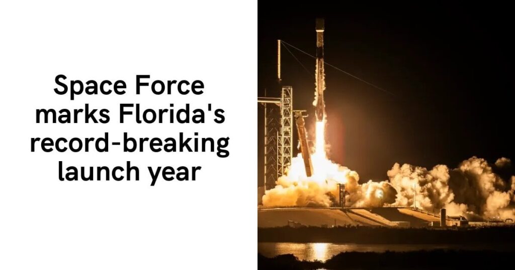 Space Force markiert Floridas rekordverdächtiges Startjahr: SpaceX dominiert das kommerzielle Weltraumrennen. „Verrückte Zahlen“, sagt Brig. General Kristin Panzenhagen, Kommandeurin der Eastern Range
