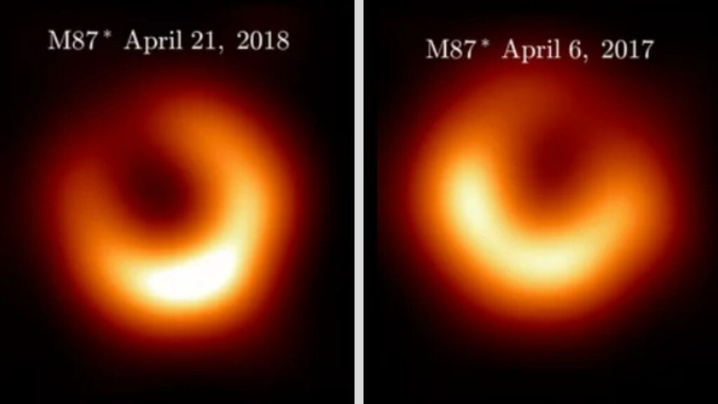 Das 1. Monster Black Loch, das jemals abgebildet ist, hat unordentliche Essgewohnheiten