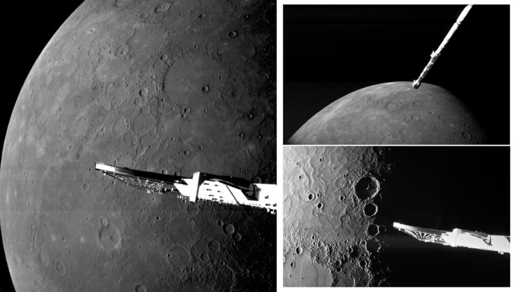 Merkur sieht auf Bildern vom sechsten und letzten Vorbeiflug der Raumsonde BepiColombo atemberaubend aus