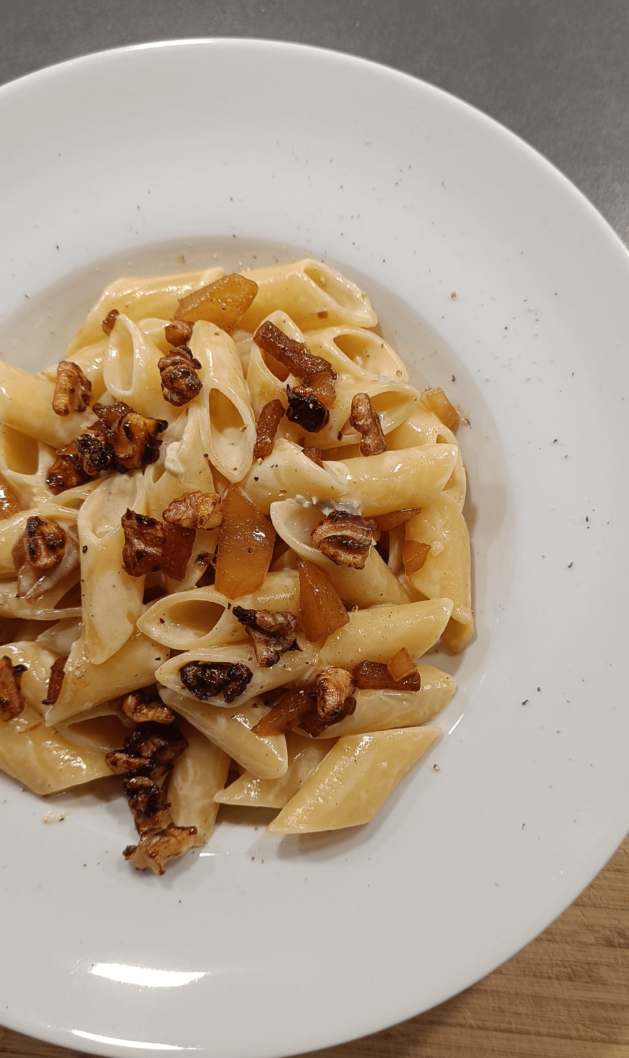 Penne mit Gorgonzola und Balsamico- Birnen