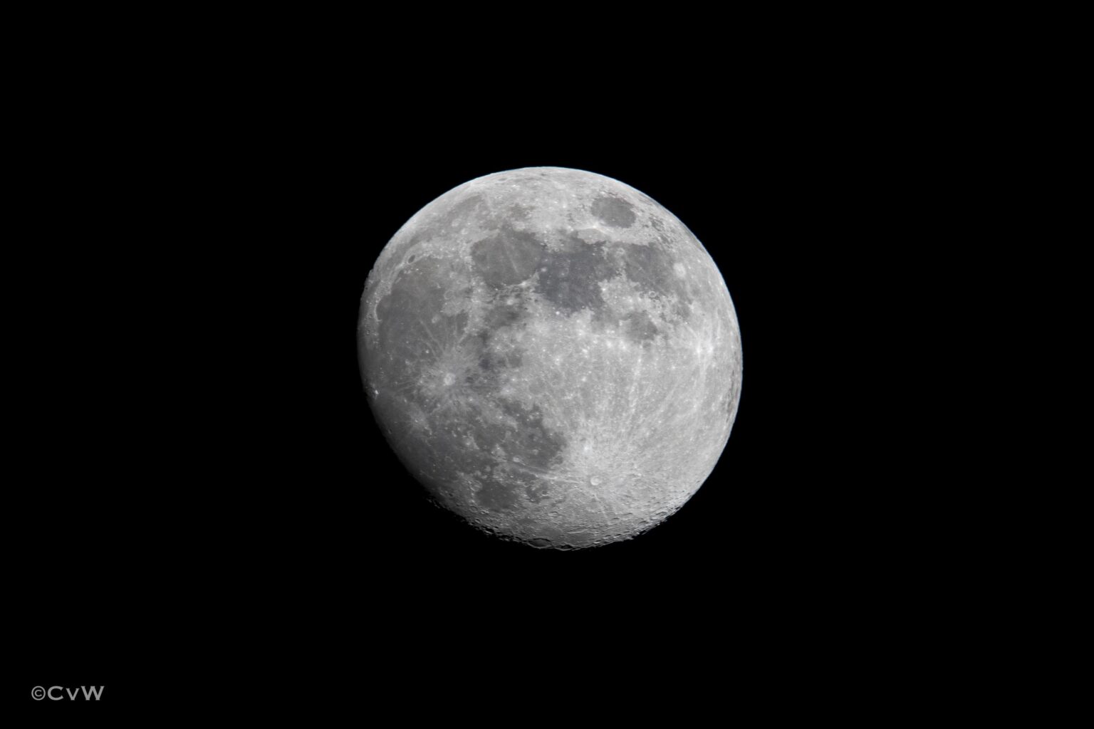 Der Mond gestern