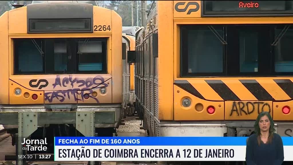 Der Bahnhof Coimbra Nova schließt nächsten Sonntag
