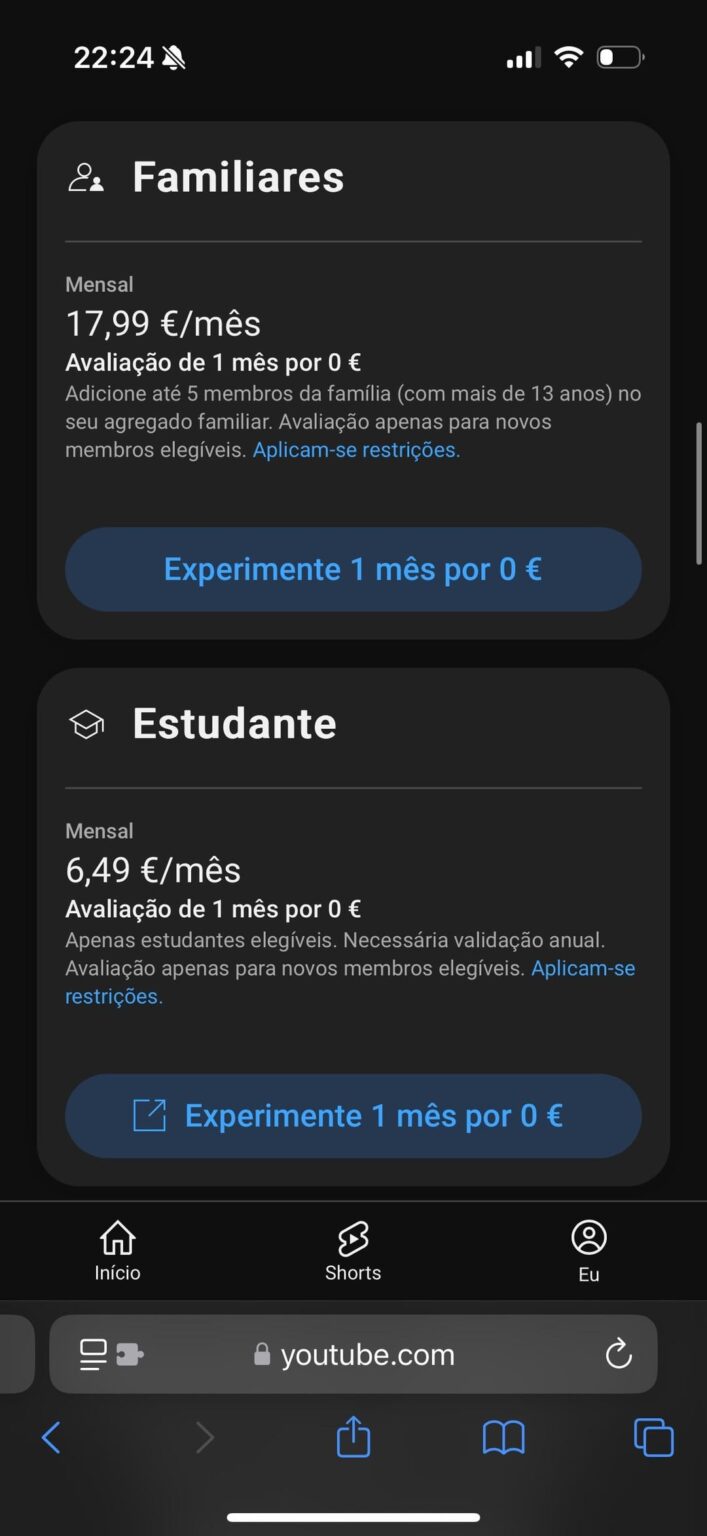 Kosten für das YouTube-Premium-Abonnement Kosten für das YouTube-Premium-Abonnement