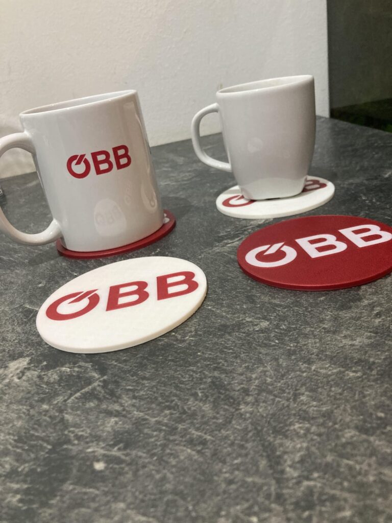 ÖBB Untersetzer 3D gedruckt für meine ÖBB Tasse