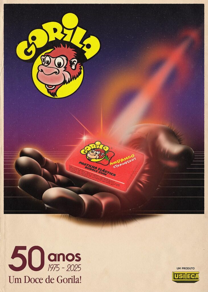 Ich habe ein Gedenkplakat zum 50. Jahrestag der Gorila-Tablets erstellt