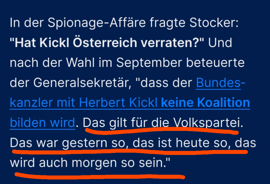 Ein gewisser Christian Stocker vor ein paar Monaten