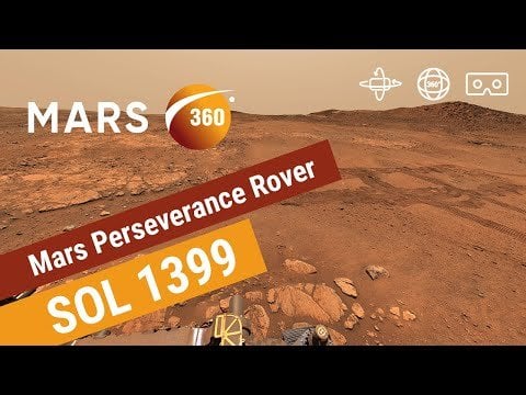 Mars 360: Mars Ausdauer Rover - Sol 1399 (360video 8k)