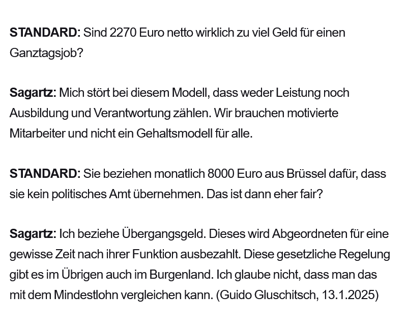 ÖVP-Kritik, dass Doskozil den Mindestlohn, den das Land bezahlt, angehoben hat.