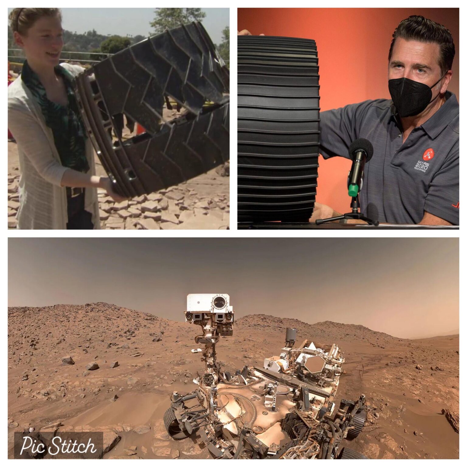 Die Räder des Mars-Rovers sind viel größer, als ich es mir vorgestellt habe