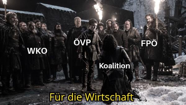 Für die Wirtschaft und den Wohlstand (des 1%)
