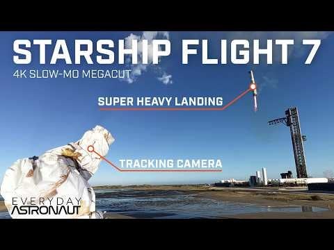 Die spektakuläre hochauflösende Echtzeit- und Zeitlupenzusammenstellung von Raumschiffflug 7 von Everyday Astronaut und Cosmic Perspective, vom Start bis zum Fang, einschließlich einer vollständigen, ununterbrochenen Sequenz.
