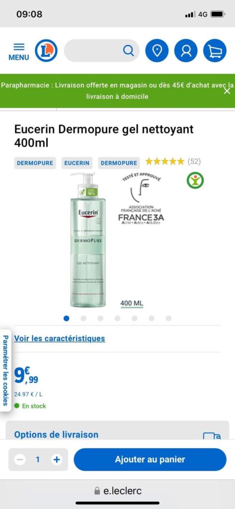 Ich stelle die Preise der Frankreich -Apothekenkosmetik vor Ich stelle die Preise der Frankreich -Apothekenkosmetik vor
