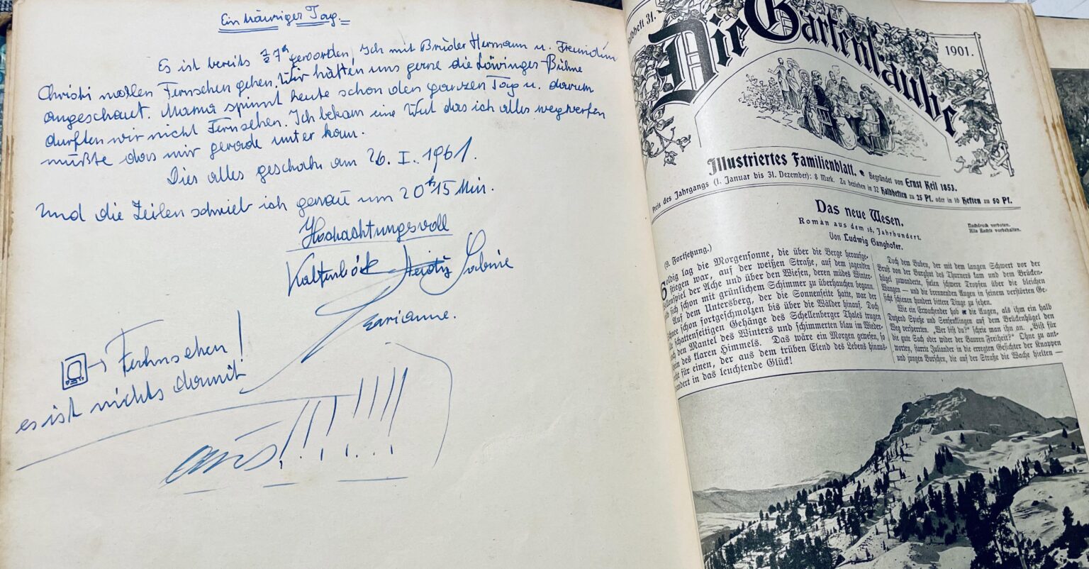 Heute vor exakt 64 Jahren hatte eine gewisse Heidi K. einen traurigen Tag und das schriftlich für die Nachwelt festgehalten …