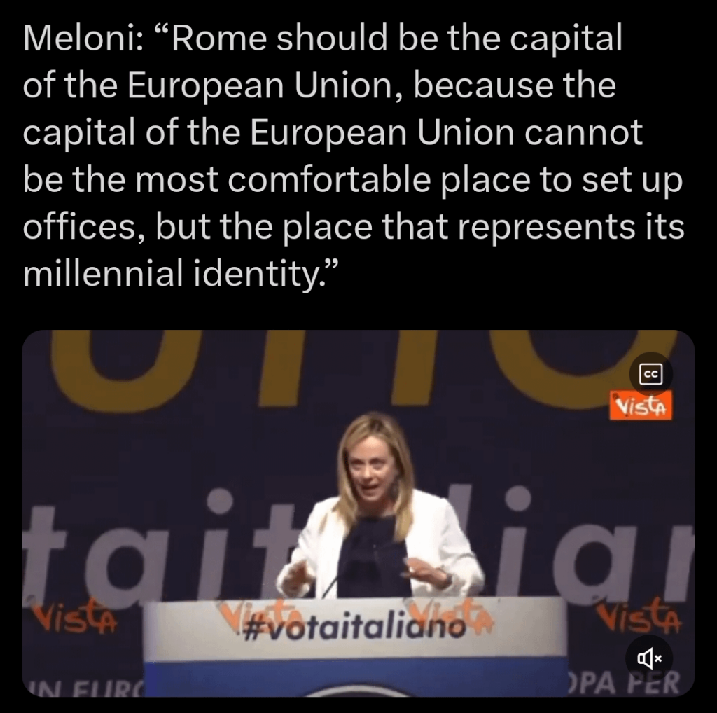 Meloni will, dass die EU von Brüssel nach Rom verlagert wird