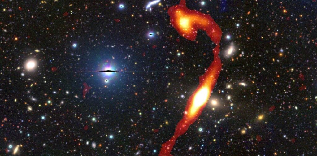 Das südafrikanische Teleskop entdeckt eine riesige Galaxie, die 32 -mal größer ist als die Erde