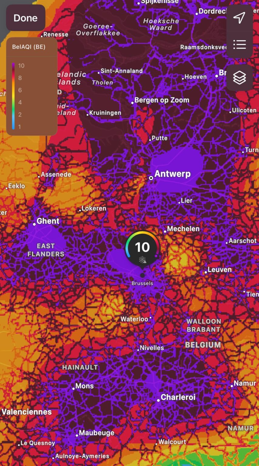 Was ist mit der Luftqualität in Belgien los?