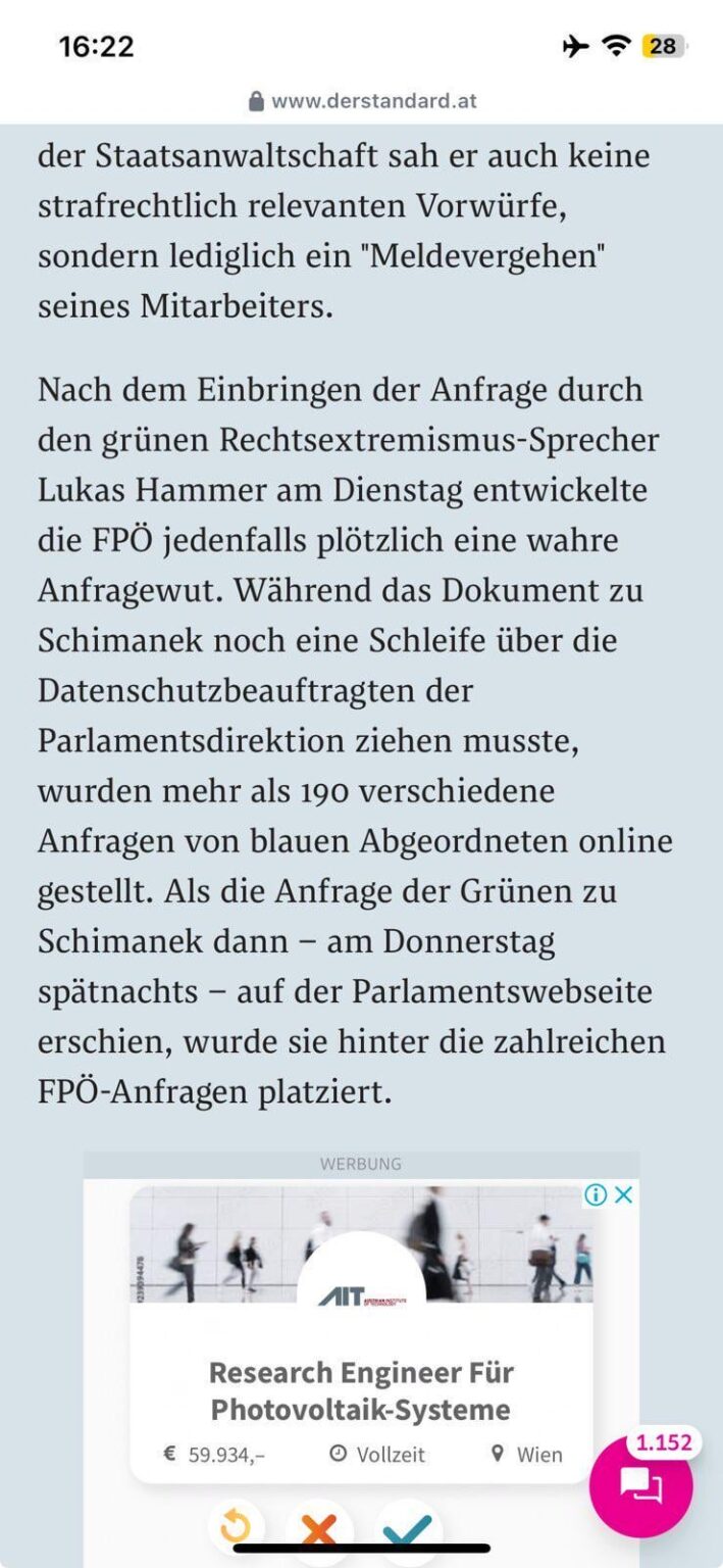 Die Blauen san scho a spezielle Art von Mensch.