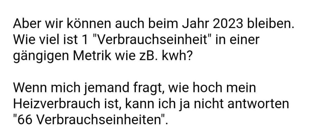 ISTA kann mir meinen Heizungsverbrauch in kWh nicht nennen? ISTA kann mir meinen Heizungsverbrauch in kWh nicht nennen?