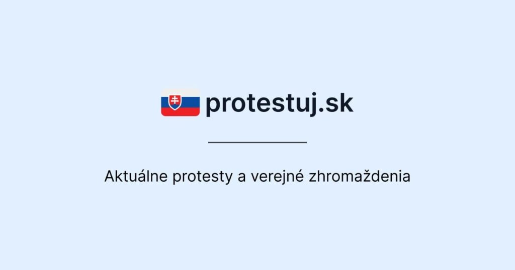 66 Proteste in der nächsten Woche - Protestuj.sk