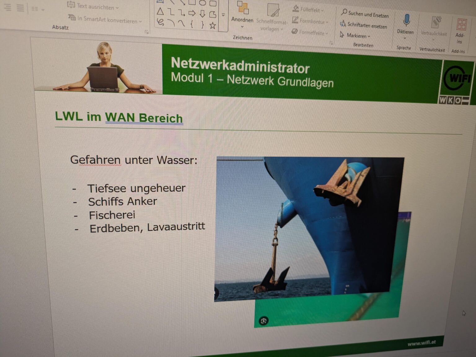 WiFi Kurs ist, wenn Tiefsee Ungeheuer