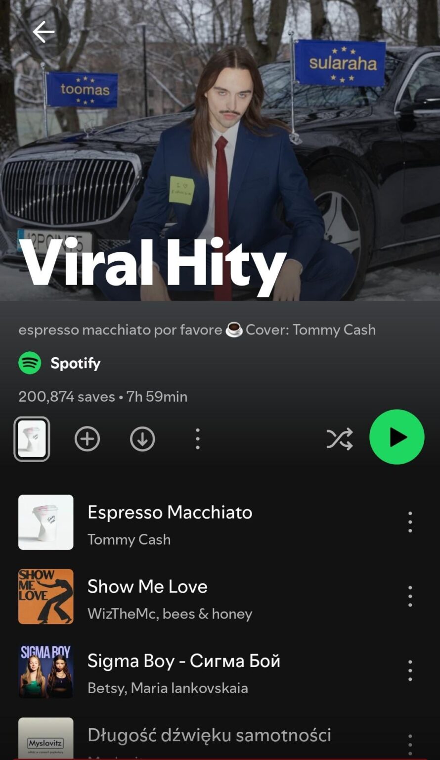 Tommy Cash Spotify Playlist?