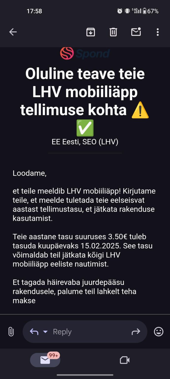 Schöner Versuch. Wie spät ist die LHV -App ...