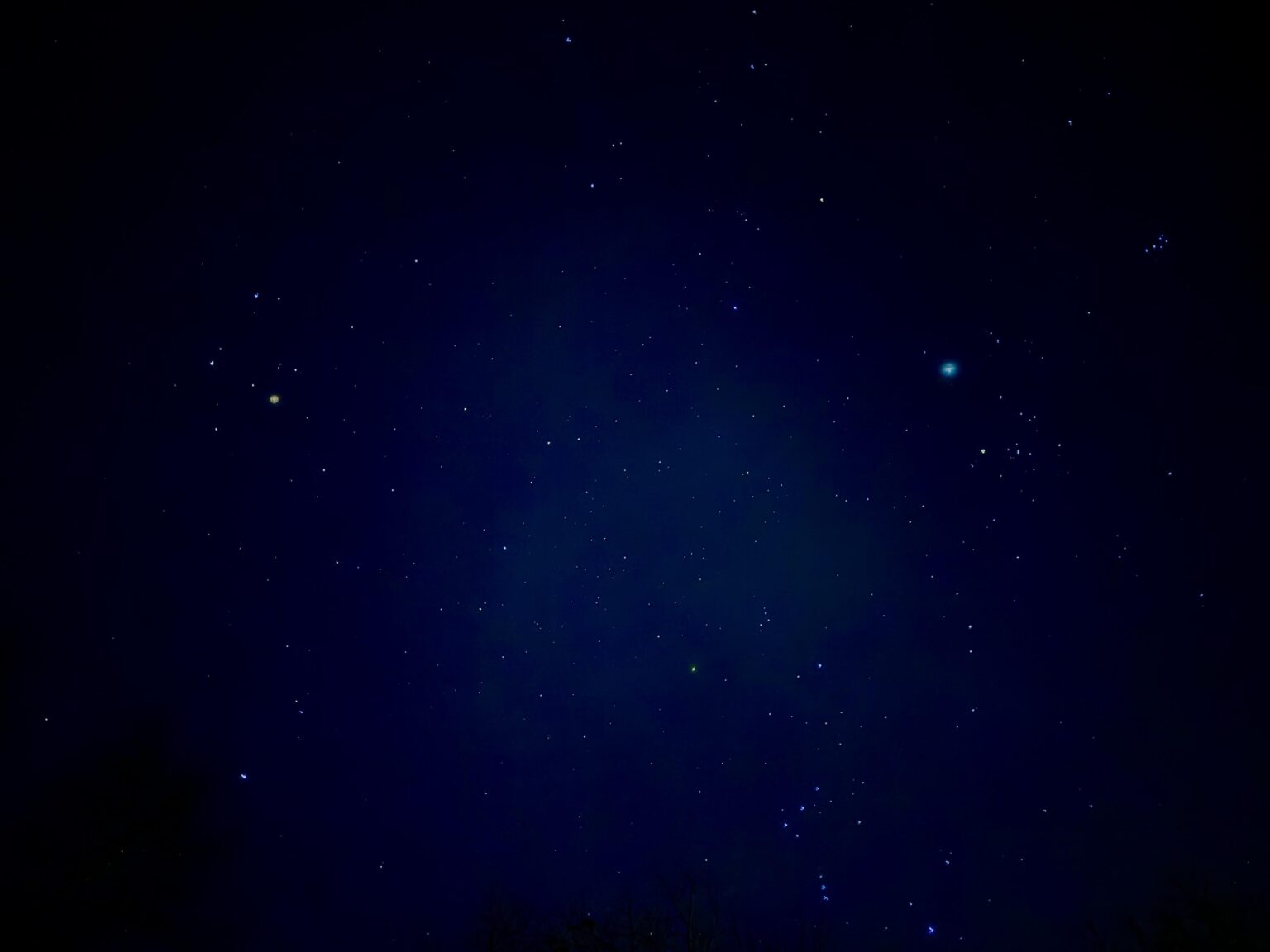 Mars und Jupiter (von einem iPhone)