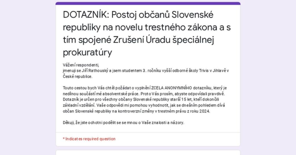 [všichni občani SR s dokončeným základním vzděláním][5m]  Die Einstellung der slowakischen Republiken der Bürger gegenüber der Änderung des Strafgesetzbuchs als Team Das Team, das durch die Annullierung des Amtes der Sonderstaatsanwaltschaft verbunden ist