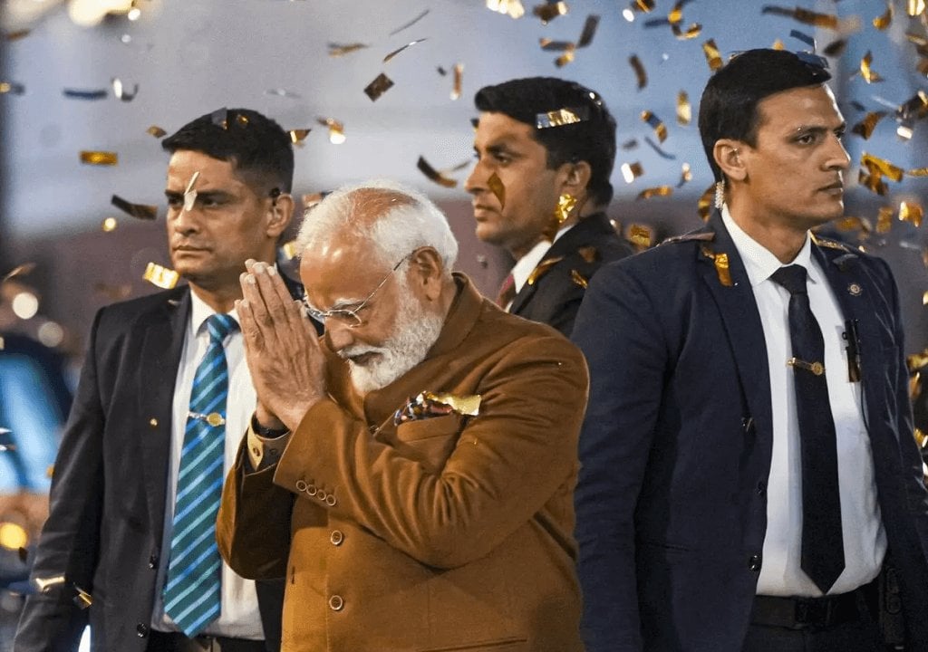 Narendra Modi bekam schließlich Indiens Kapitalgebiet