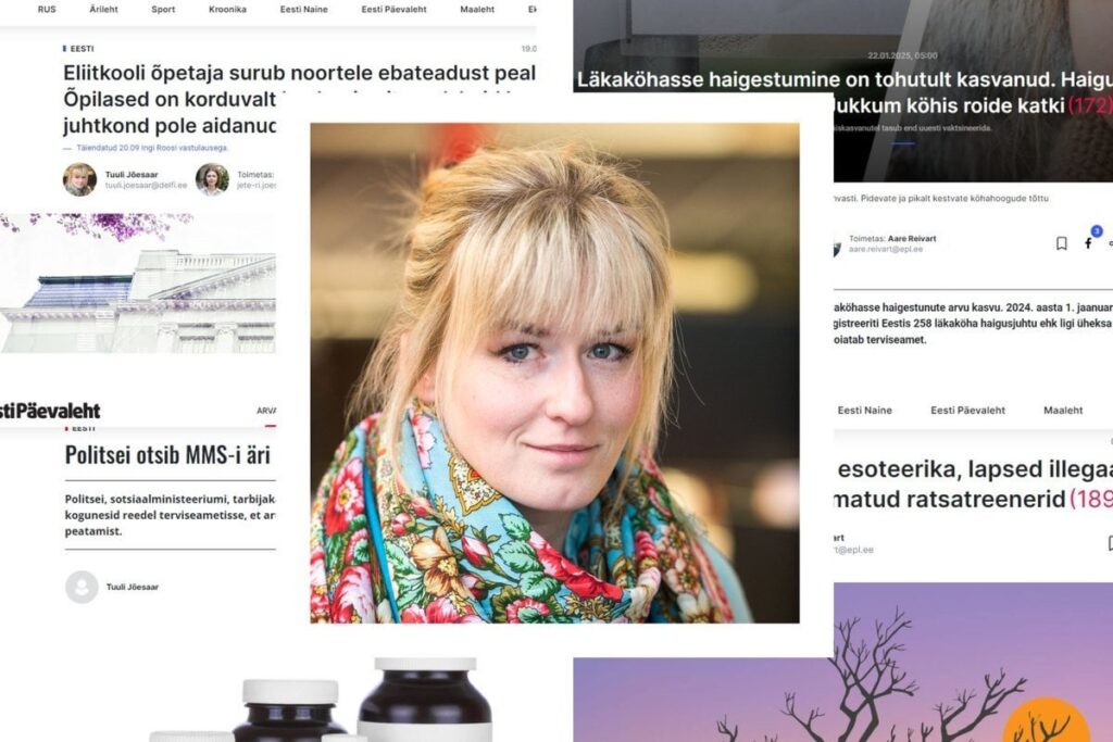 Der Delfi -Journalist Tuuli Jõesaar wurde mit dem Titel der Kopfschafe für den Kampf gegen Uhhuu ausgezeichnet Der Delfi -Journalist Tuuli Jõesaar wurde mit dem Titel der Kopfschafe für den Kampf gegen Uhhuu ausgezeichnet