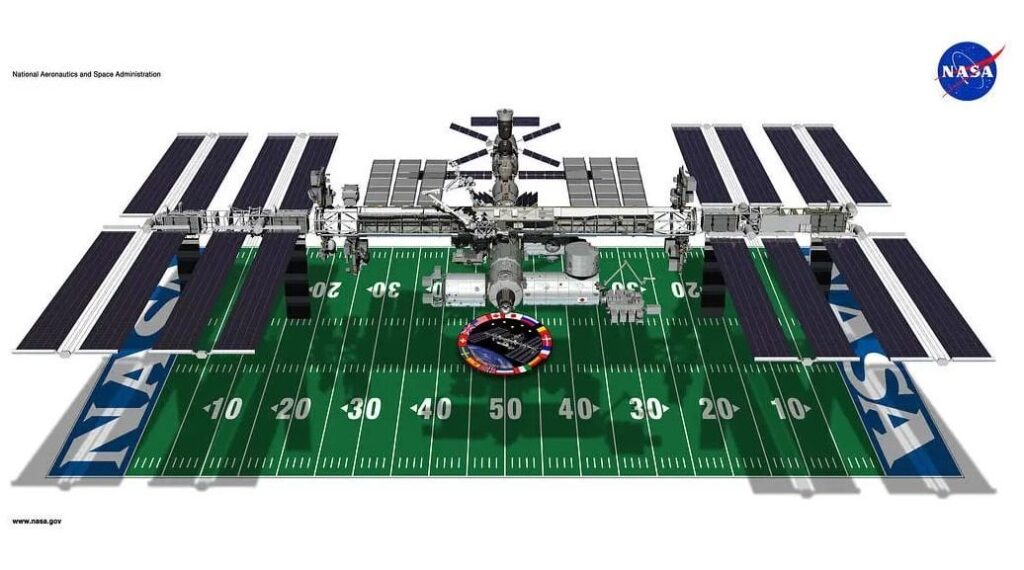 Die NASA wird Super Bowl Lix in die Umlaufbahn für Astronauten an Bord der Internationalen Raumstation strahlen Die NASA wird Super Bowl Lix in die Umlaufbahn für Astronauten an Bord der Internationalen Raumstation strahlen