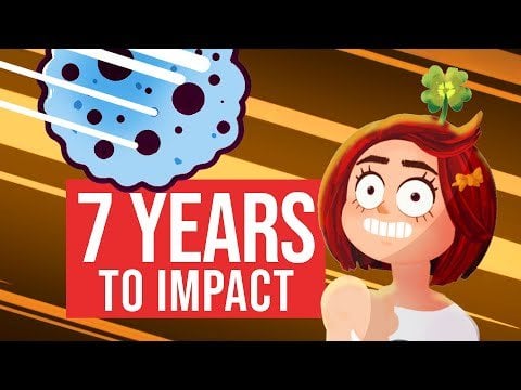 Ich habe keine Ahnung, ob dieser Asteroiden uns treffen wird ... aber ich habe eine Animation darüber gemacht. Sollte Spaß machen, im Jahr 2032 darauf zurückzublicken.