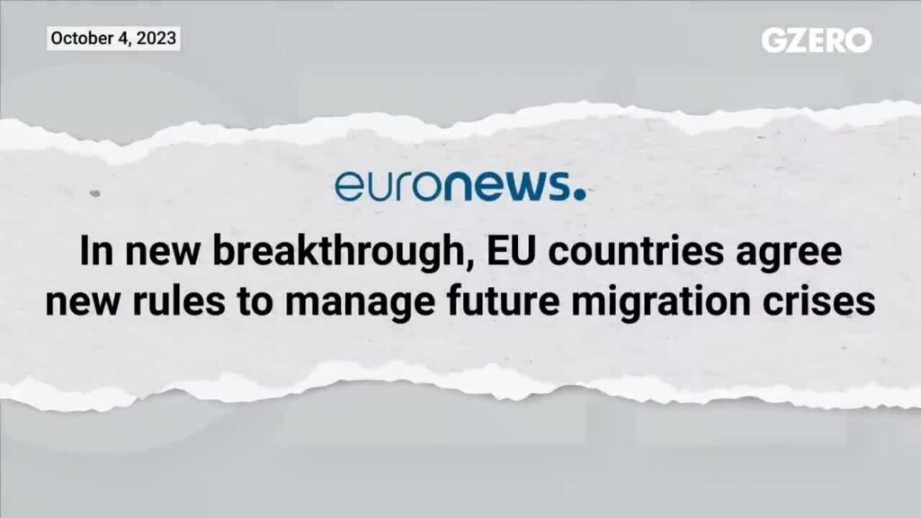 Migration ist nun ein Thema, das die Europäer tatsächlich zusammenbringt, sagt Parlamentspräsident Metsola. Um die inneren Grenzen offen zu halten, wird Europa die äußere Grenze stärken. Der Migrationspakt war ein erster Schritt