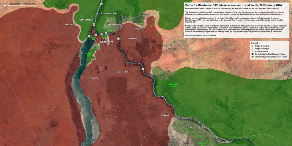Kampf um Khartoum: Armee in der Nähe der umliegenden Hauptstadt