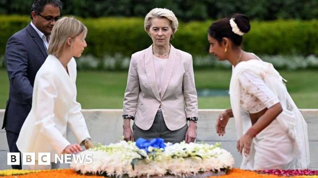 EU -Präsident in Delhi, um mit Modi als Trump -Tarife zu sprechen