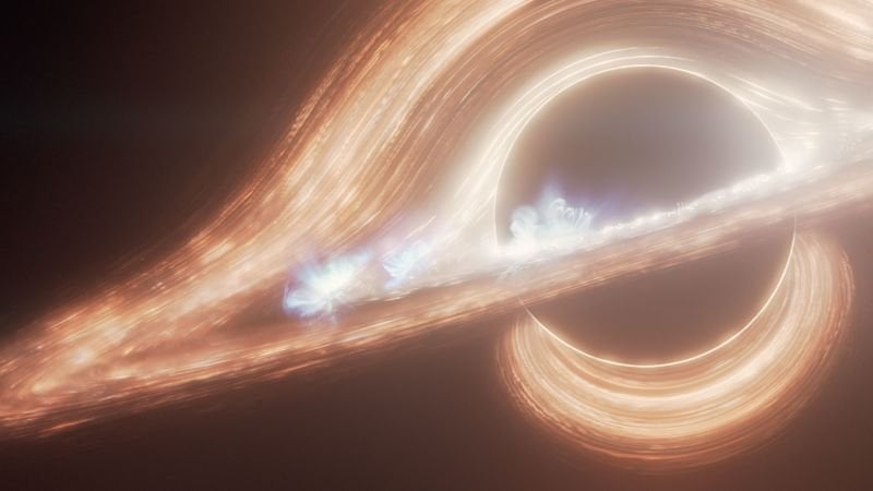Astronomen sehen Fackeln des Lichts in der Nähe des schwarzen Lochs in der Mitte unserer Galaxie