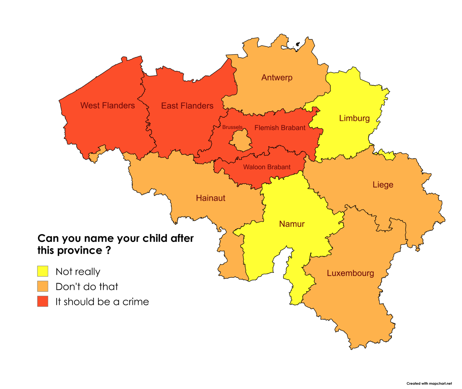 Können Sie Ihr Kind nach dieser Provinz nennen?