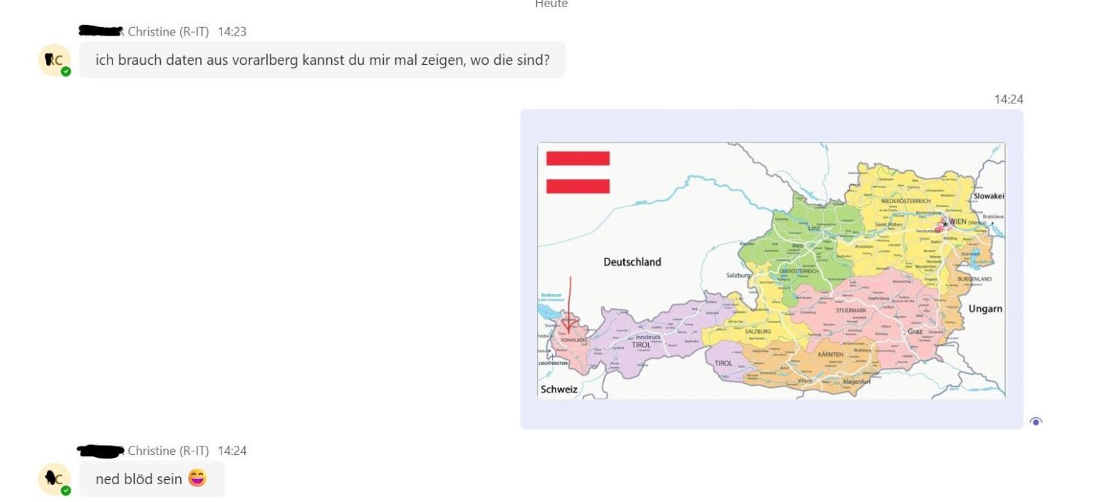 Ich helfe meinen KollegInnen gerne