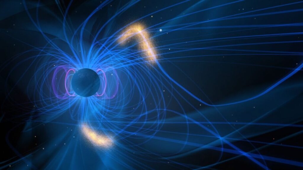 NASA -Satelliten fangen das Magnetfeld der Erde, die Musik machen