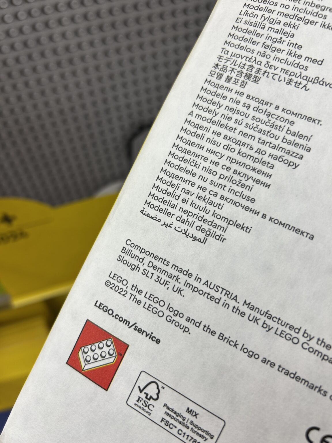 TIL: Lego Platten sind Made in Austria
