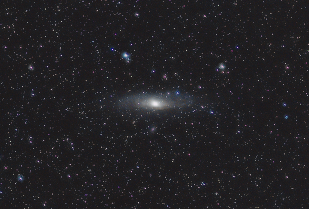Andromeda mit einem Telefonobjektiv gefangen genommen Andromeda mit einem Telefonobjektiv gefangen genommen