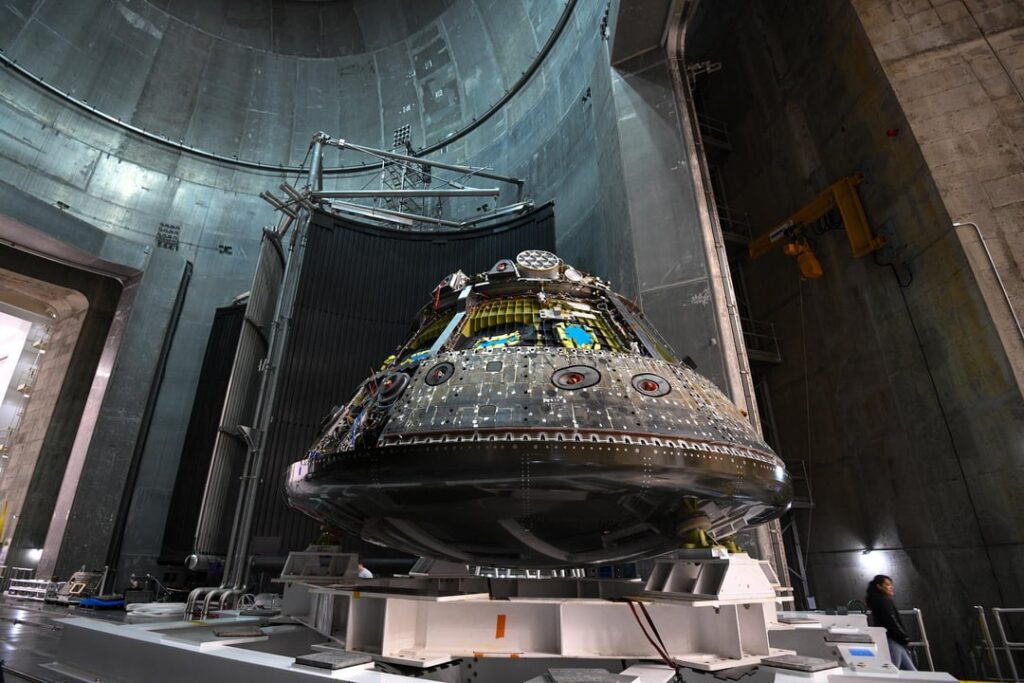 Neue Orion -Testartikel Fotos vom Januar 2024 [credit: NASA/Quentin Schwinn]