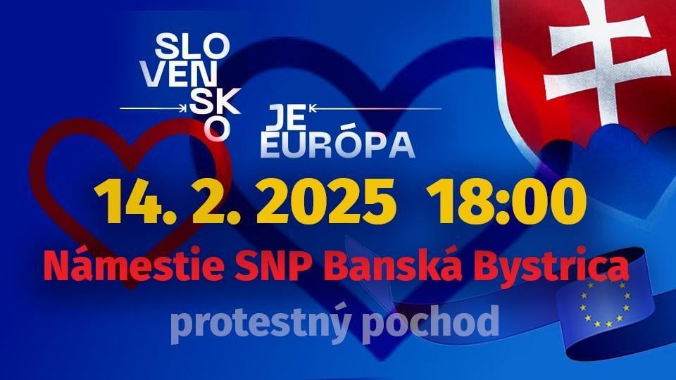 Protest in Banská Bystrica bereits diesen Freitag, den 14. Februar, um 18 Uhr