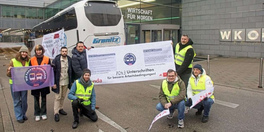 Busfahrer streiken am Donnerstag in der Früh von 4 bis 6 Uhr