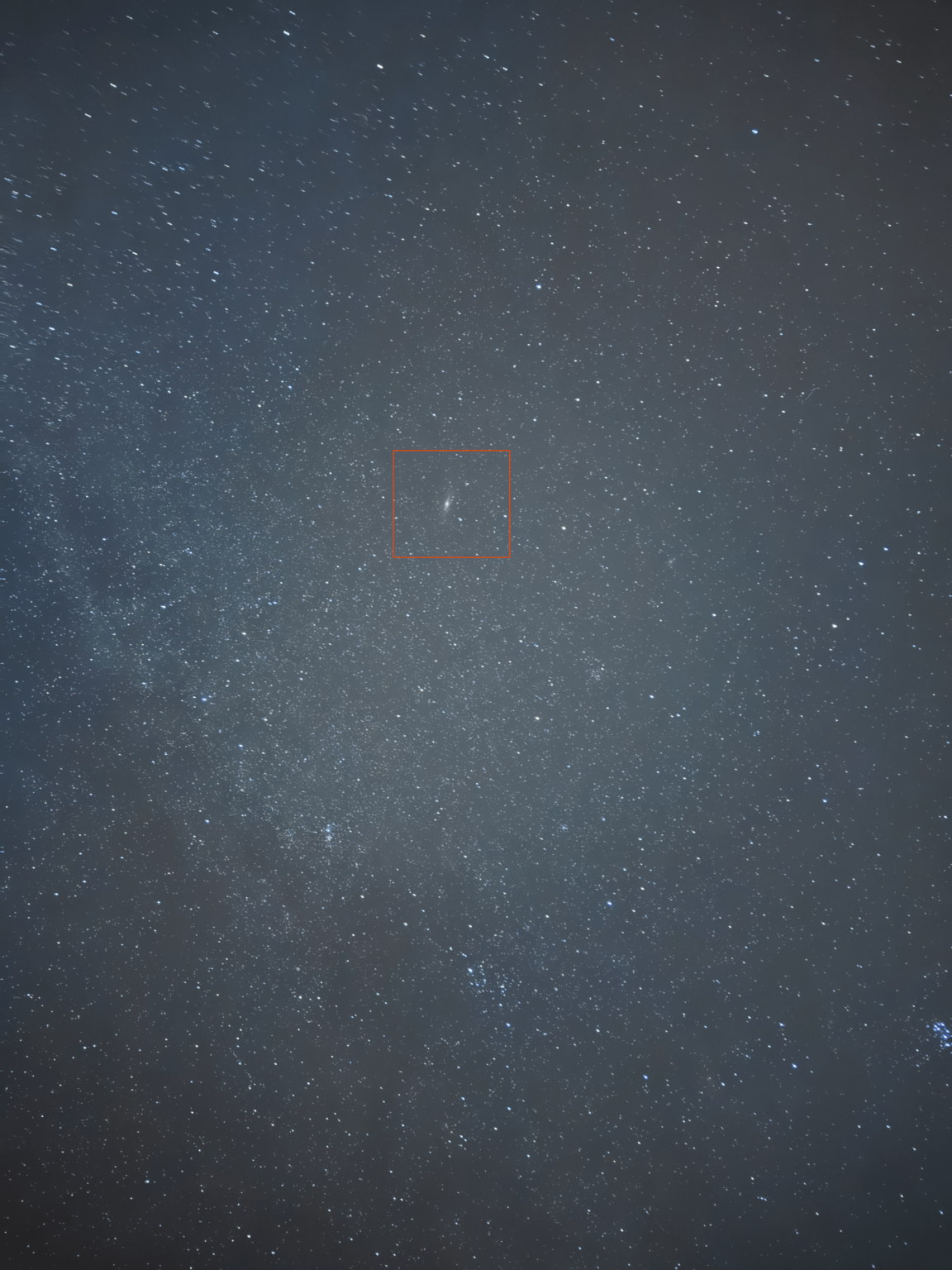 Ist das Andromeda? Machte ein Bild von Nachthimmel mit meinem Handy