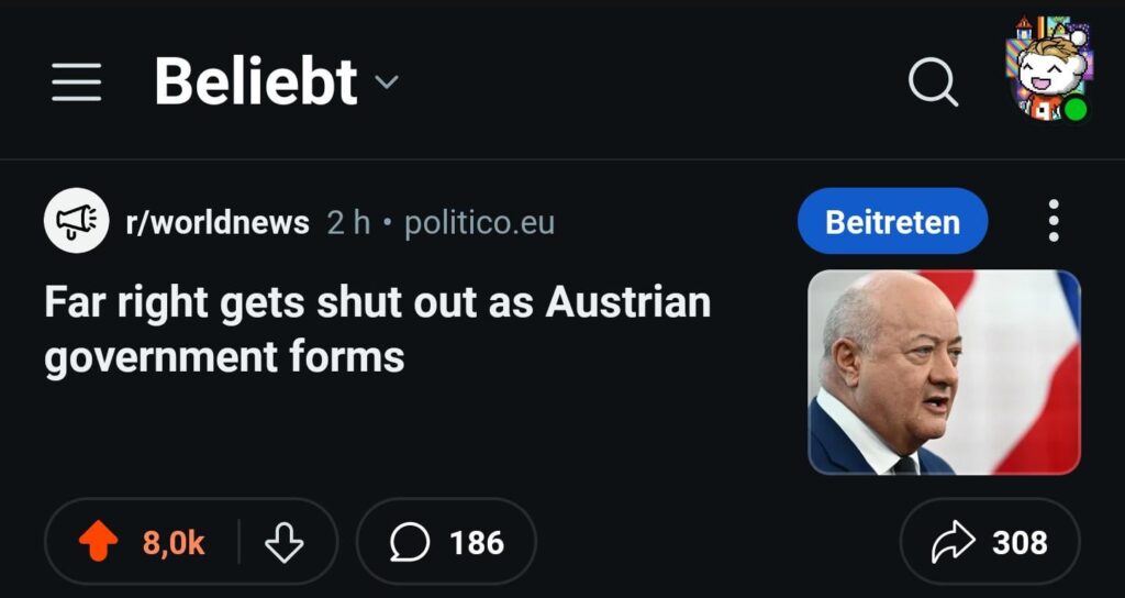 Österreich auf r/worldnews, seit wann sind wir so relevant?