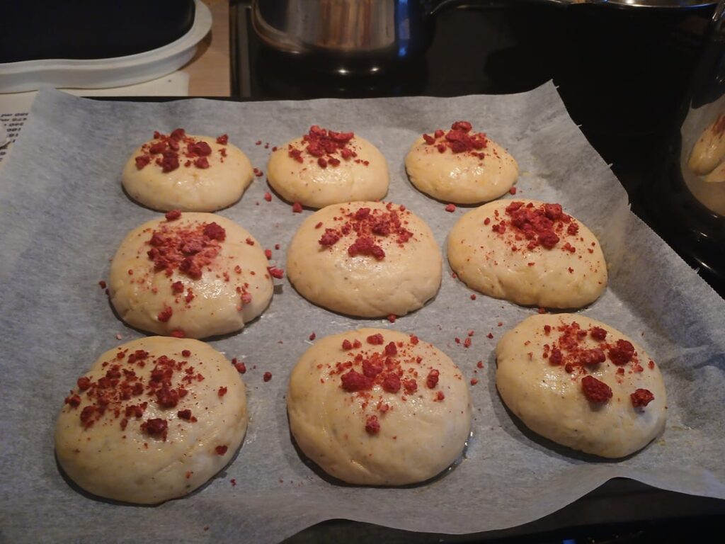 Ich habe die Brötchen gemacht