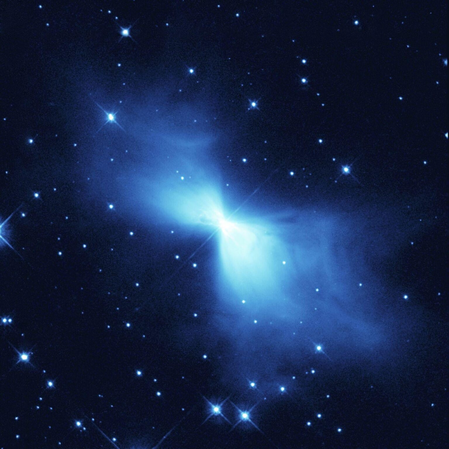 Der kälteste bekannte Ort im Universum ist der Boomerang -Nebel mit einer durchschnittlichen Temperatur von 1 K (-272,15 ° C, -457,87f)